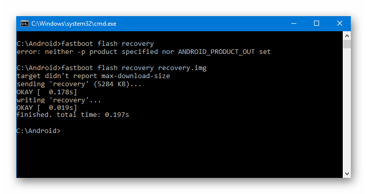 Как восстановить Андроид кирпич fastboot flash recovery ok